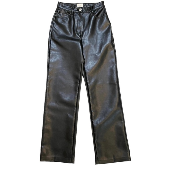Aritzia Wilfred Melina vegan leather pants 00 - Picture 1 of 14